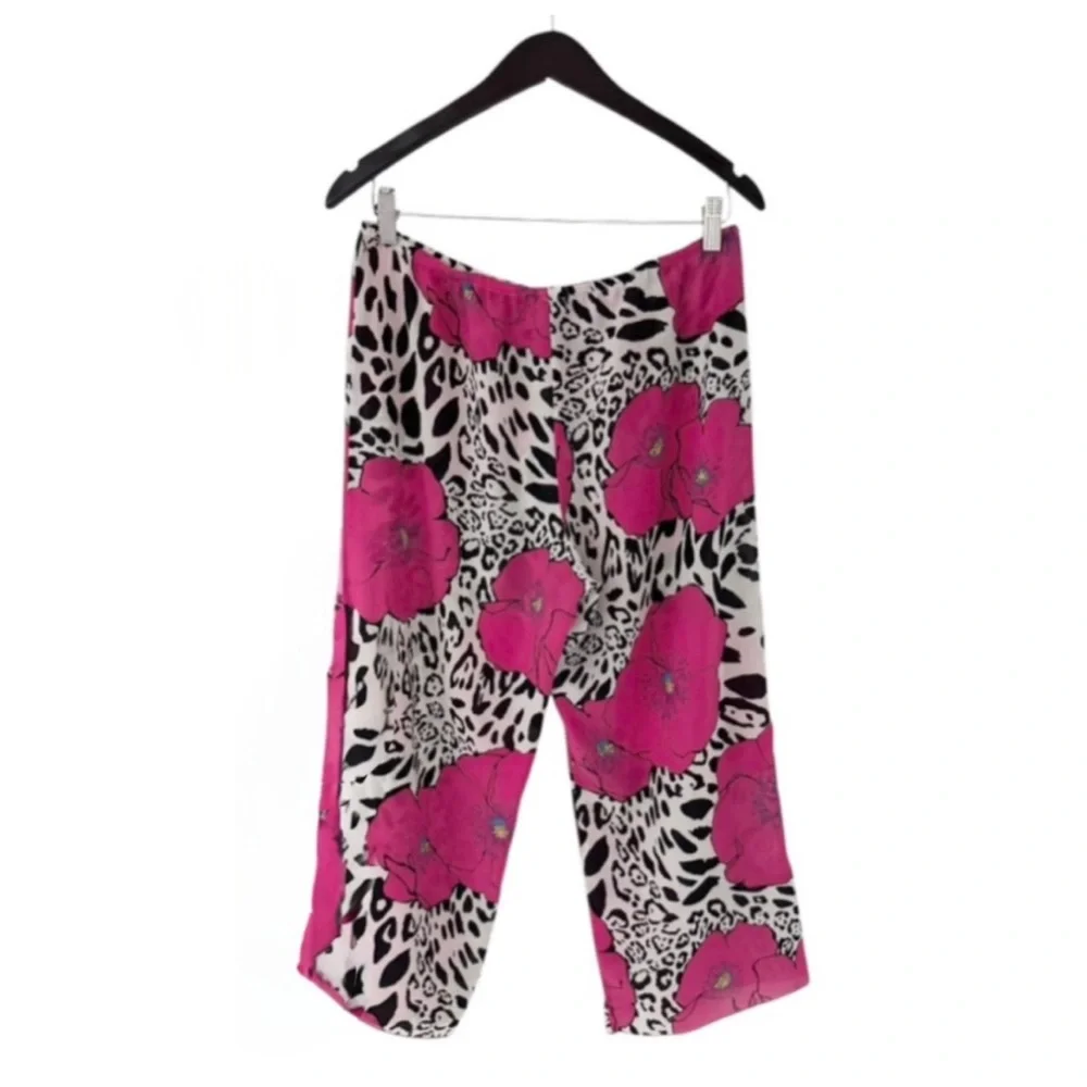 Josie Natori Silky Floral Pajama Set